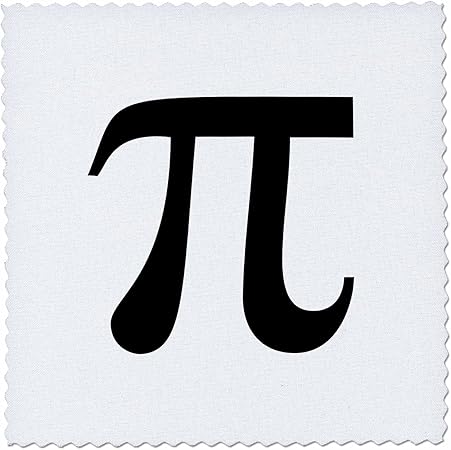 Amazon Com 3drose Qs 164891 2 Pi Symbol Math Sign Mathematical Black And White Mathematics Number Quilt Square 6 By 6 Inch