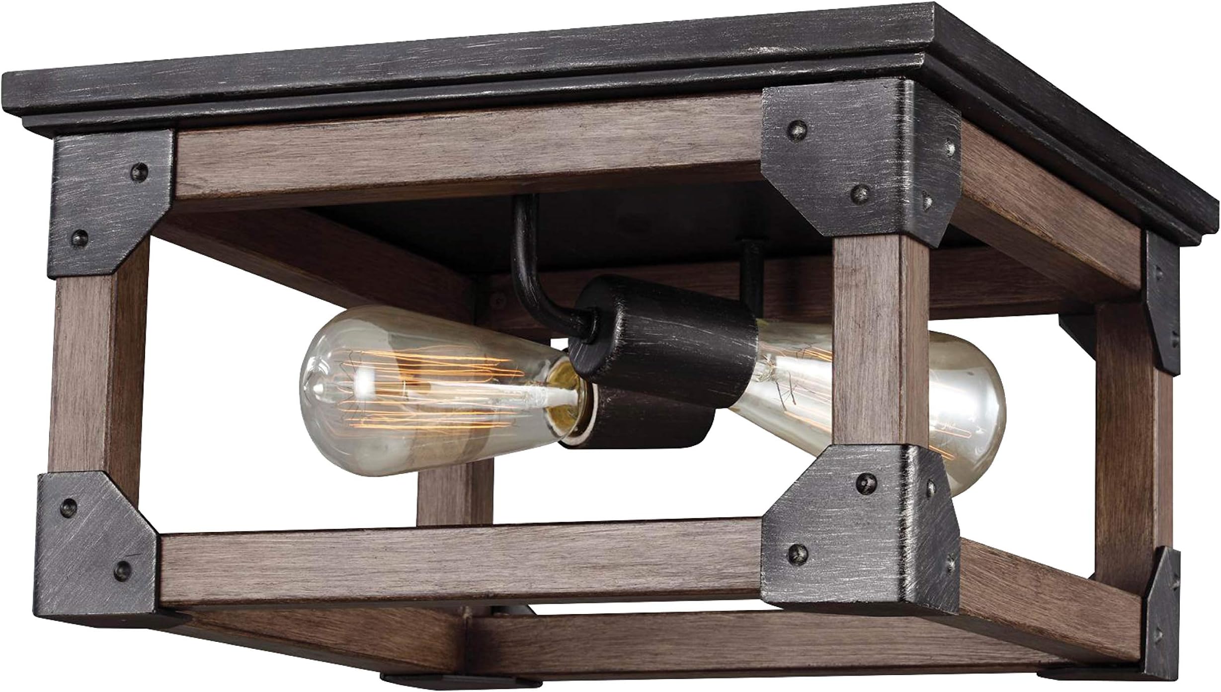 Sea Gull Lighting7513302-846 Dunning Two-Light Flush Mount Ceiling Light, Stardust Finish