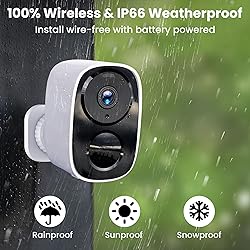 2025 Upgraded 2K Security Cameras Wireless