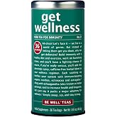 The Republic of Tea Be Well Get Wellness No. 11 Herbal Tea, 36 Count | Caffeine Free. Suitable for day or evening sipping. Mellow and rounded with notes of warming ginger. Gluten Free and Kosher.
