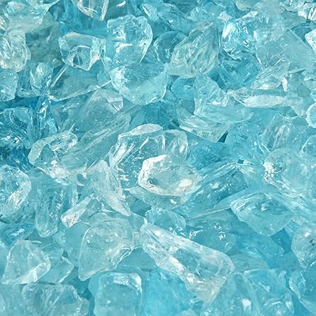 Amazon Com Teal Lagoon Crushed Fire Glass For Indoor And