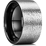 King Will8mm Tungsten Carbide Ring for Men Black Magic of The Rings Ring Comfort Fit High Polished Variation