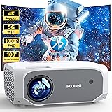 FUDONI Projector with 5G WiFi and Bluetooth, 12000L