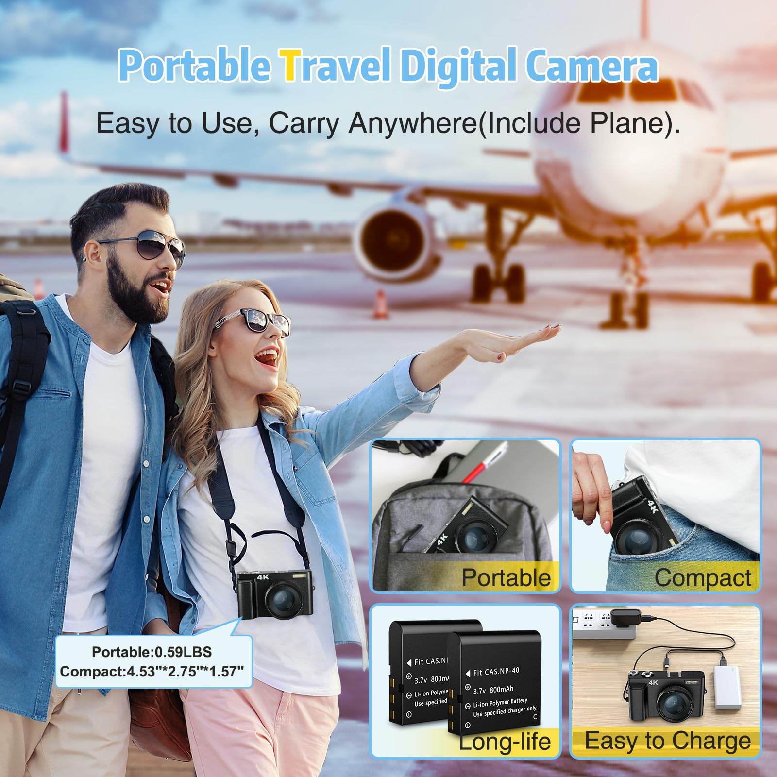 Mua Zostuic 4K Digital Camera for Photography and Video Autofocus, 48MP ...