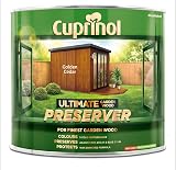 Cuprinol Ultimate Garden Wood Preserver Golden Cedar 1L CUPGWPREGC1L view 2