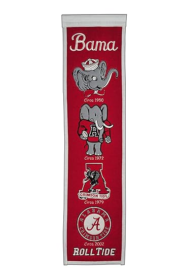 Winning Streak NCAA Alabama Crimson Tide Heritage Banner: Amazon.de