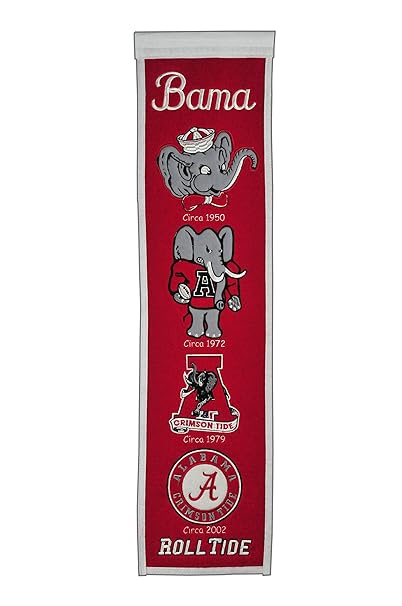 Winning Streak NCAA Alabama Crimson Tide Heritage Banner: Amazon.de