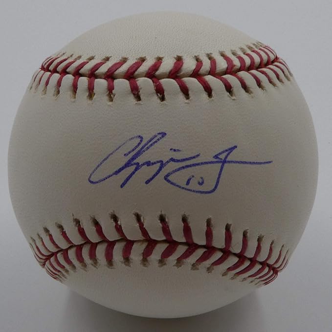 chipper jones autographed baseball