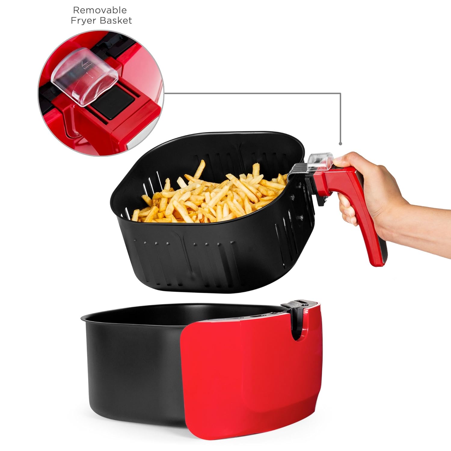 Amazon.com: Freidora digital de aire extragrande, con ...