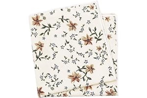 BELLUNO Printed Floral Cotton Pocket Square for Men