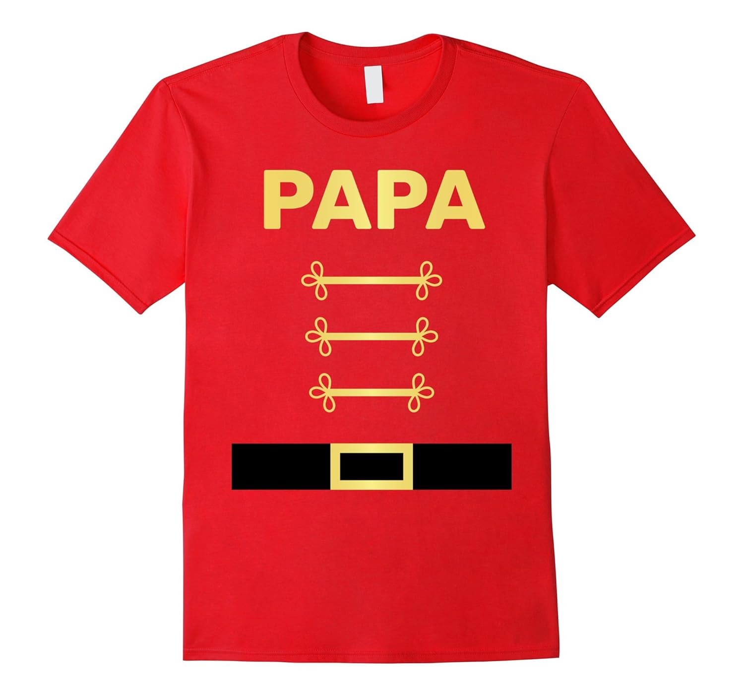 Papa Christmas Nutcracker Family Matching PJ Gift Tee-Rose