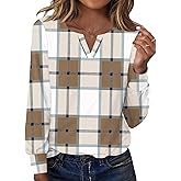 Ivicoer Womens Long Sleeve Shirts V Neck Tops Business Casual Outfits Bcasic Tees Spring Clothes 2026 Trendy Blouses