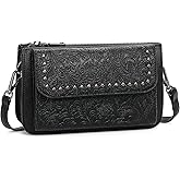 FALAN MULE Small Crossbody Bags for Women Vegan Leather Cell Phone Purse with Adjustable Strap