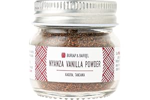 Burlap & Barrel Nyanza Vanilla Powder - As Seen On Shark Tank! Sweet, Classic Vanilla Flavor, Date-Tannin Aroma - Vanilla Bean Powder, Vanilla Flavoring - Gift for Mom - 0.9oz Glass Jar