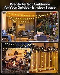 Solar String Lights Outdoor Waterproof, 2 Pack 60