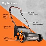 VonHaus 1800W Artificial Grass Brush – 370mm Width, 45L Bag, 10m Cable view 7