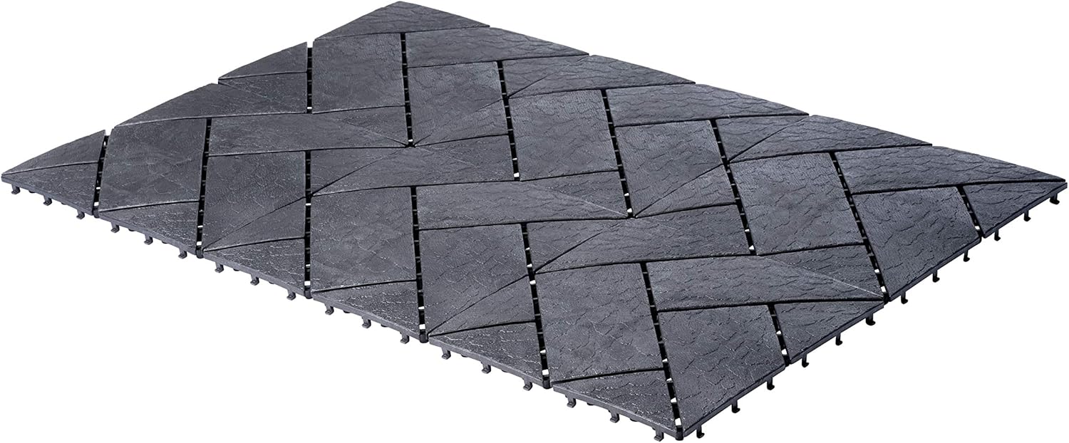 UPP Garden Path Tiles 30 x 30 cm | Quick & Easy to Lay Outdoor Plastic