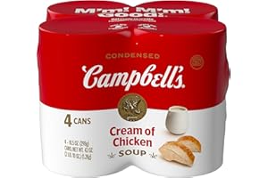 Campbell's Condensed Cream of Chicken Soup, 10.5 oz Can (4 Pack)