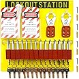 Amazon.com: SAFBY Lockout Tagout Station Board Metal Kit with Lock Out ...