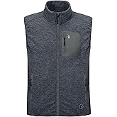 Little Donkey Andy Men's Casual Outerwear Vest Fleece Vest Lightweight Warm Sleeveless Jacket