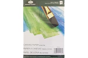 ROYAL & LANGNICKEL Essentials Canvas Artist Paper Pad 5"X 7"-6 Sheets (3 pack)