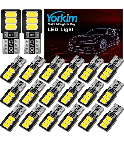 10x AUXITO 194 LED Light Bulb 6000K White 168 2825 W5W T10 Wedge 14-SMD Dome Map 10x AUXITO 194 LED Light Bulb 6000K White 168 2825 W5W T10 Wedge 14-SMD Dome Map