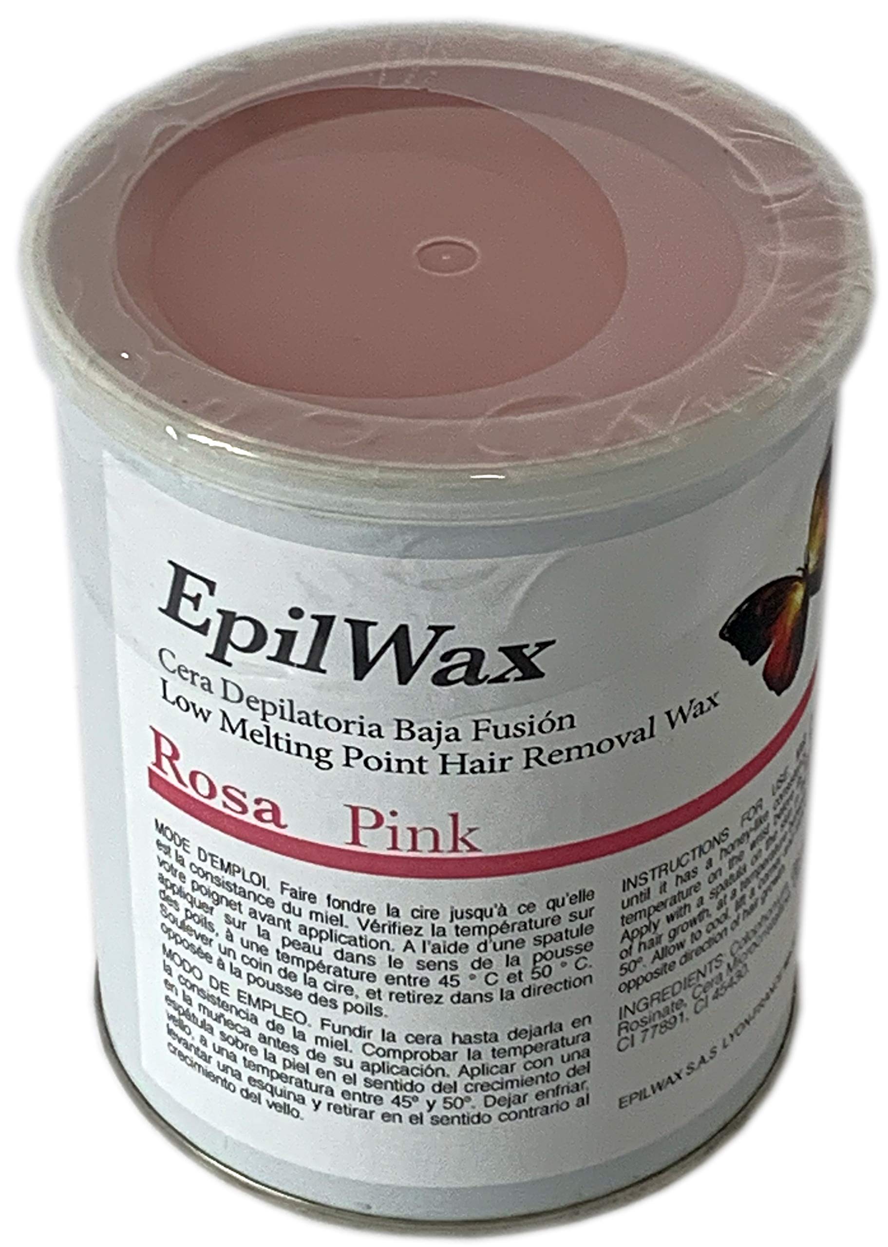 EpilWax Stripless Hot Wax for Hair Removal - Professional Quality Rose Wax - 800 ml