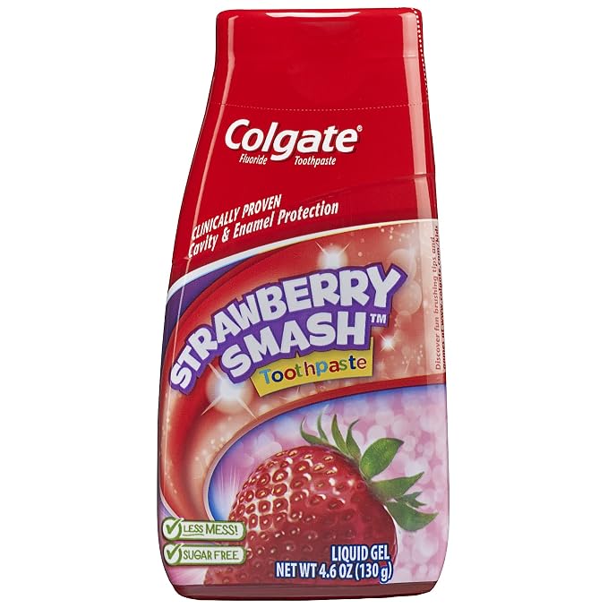 Colgate 2n1 toothpaste 4.6oz kids strawberry (035000782281)