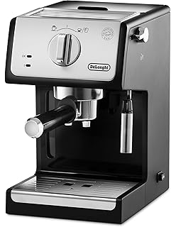 De'longhi ECP33.21 - Cafetera espresso, 1100w, capacidad 1,1l, café molido y monodosis, negro y plata