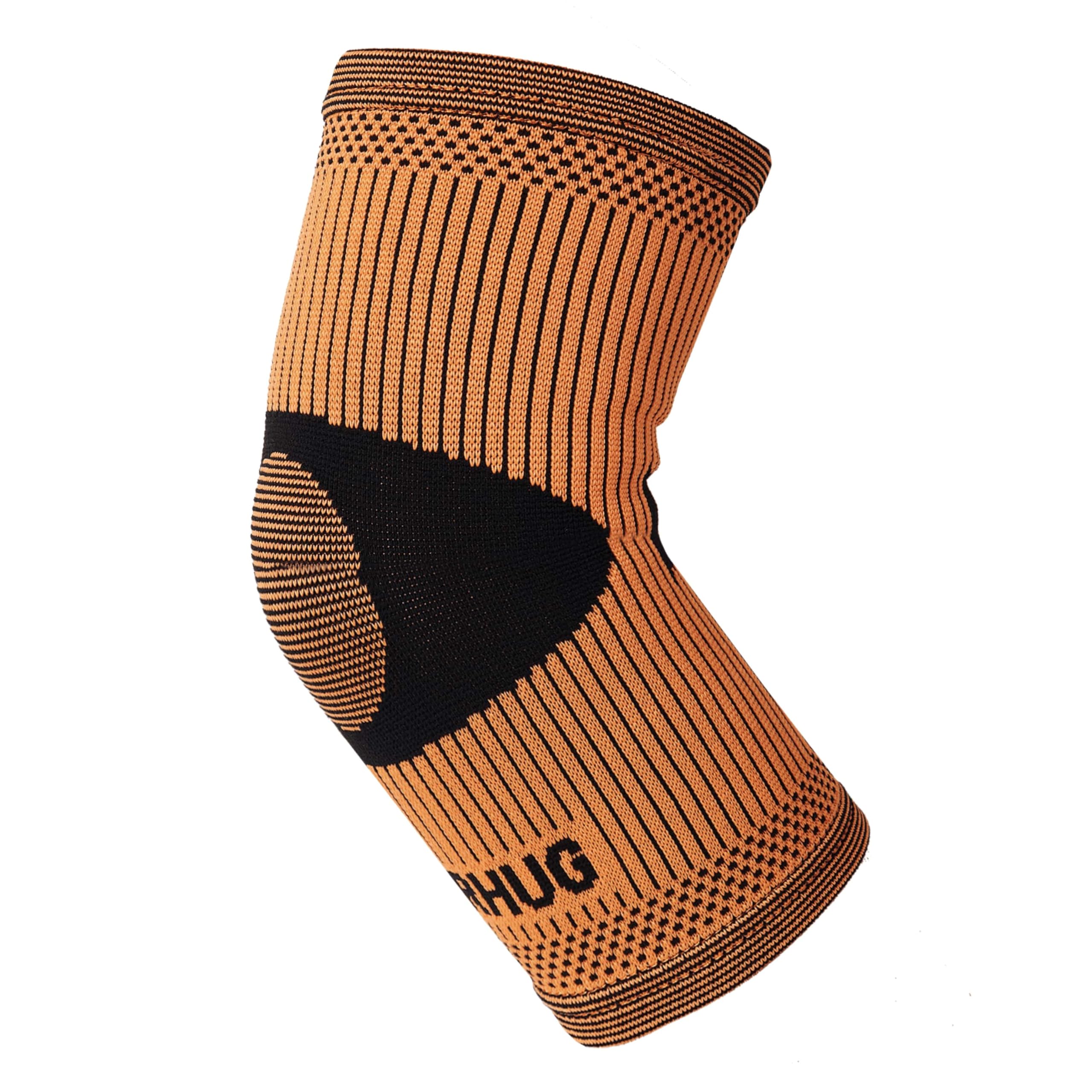 Bearhug Elbow Support for Men and Women - Sleeve for Tennis, Muscle Injury and Pain Relief - Bamboo Elbow Brace for Sports, Golf, Weightlifting, L