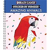 Brain Games - Sticker by Number: Amazing Animals