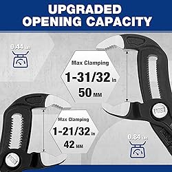 WORKPRO 7" & 10" Groove Joint Pliers Set, Upgraded