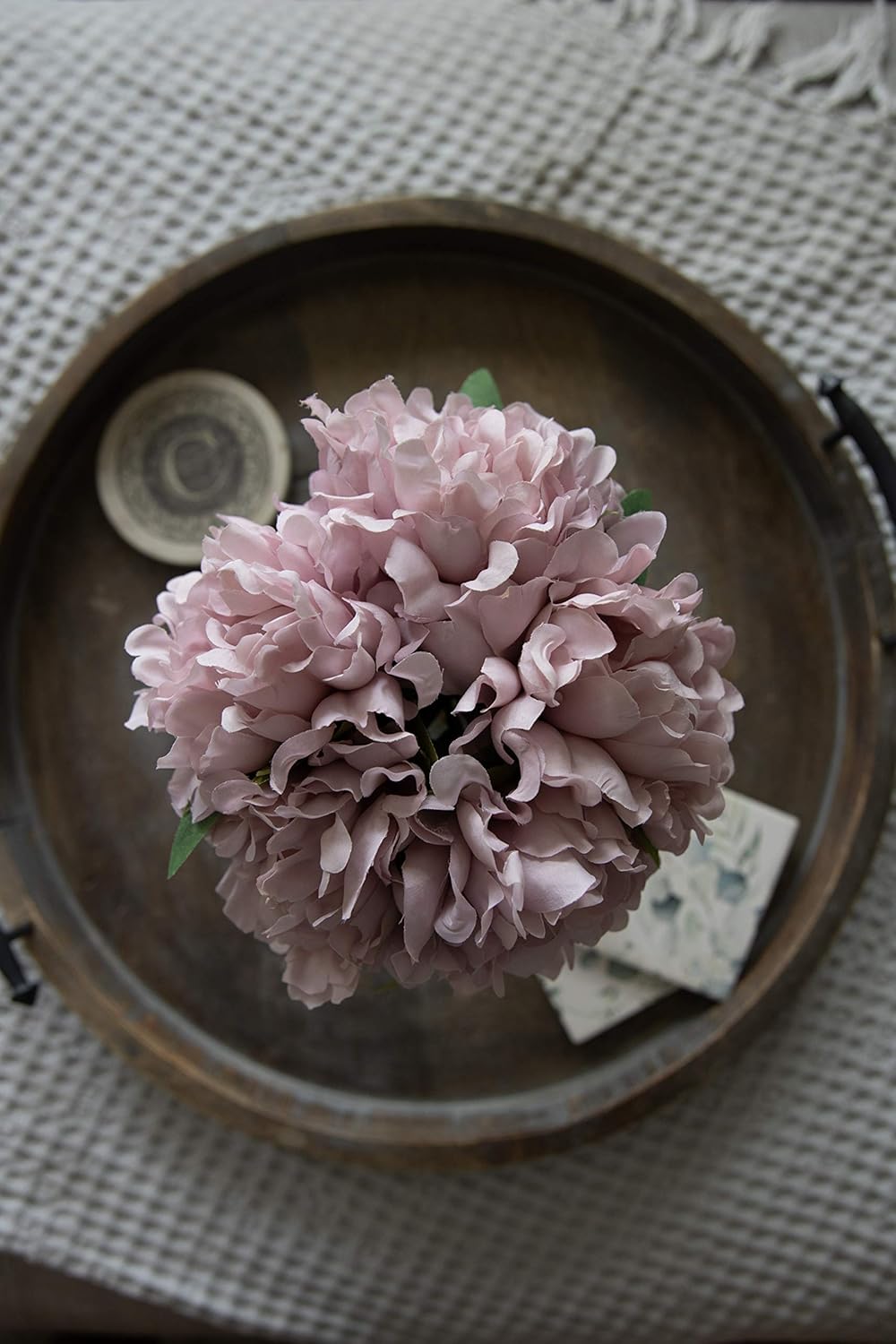 Amazon Com Sn Decor 5 Heads Artificial Peony Silk Flower Fake Hydrangea Flowers Home Bridal Wedding Party Festival Bar Decoration Pack Of 1 Mauve Furniture Decor