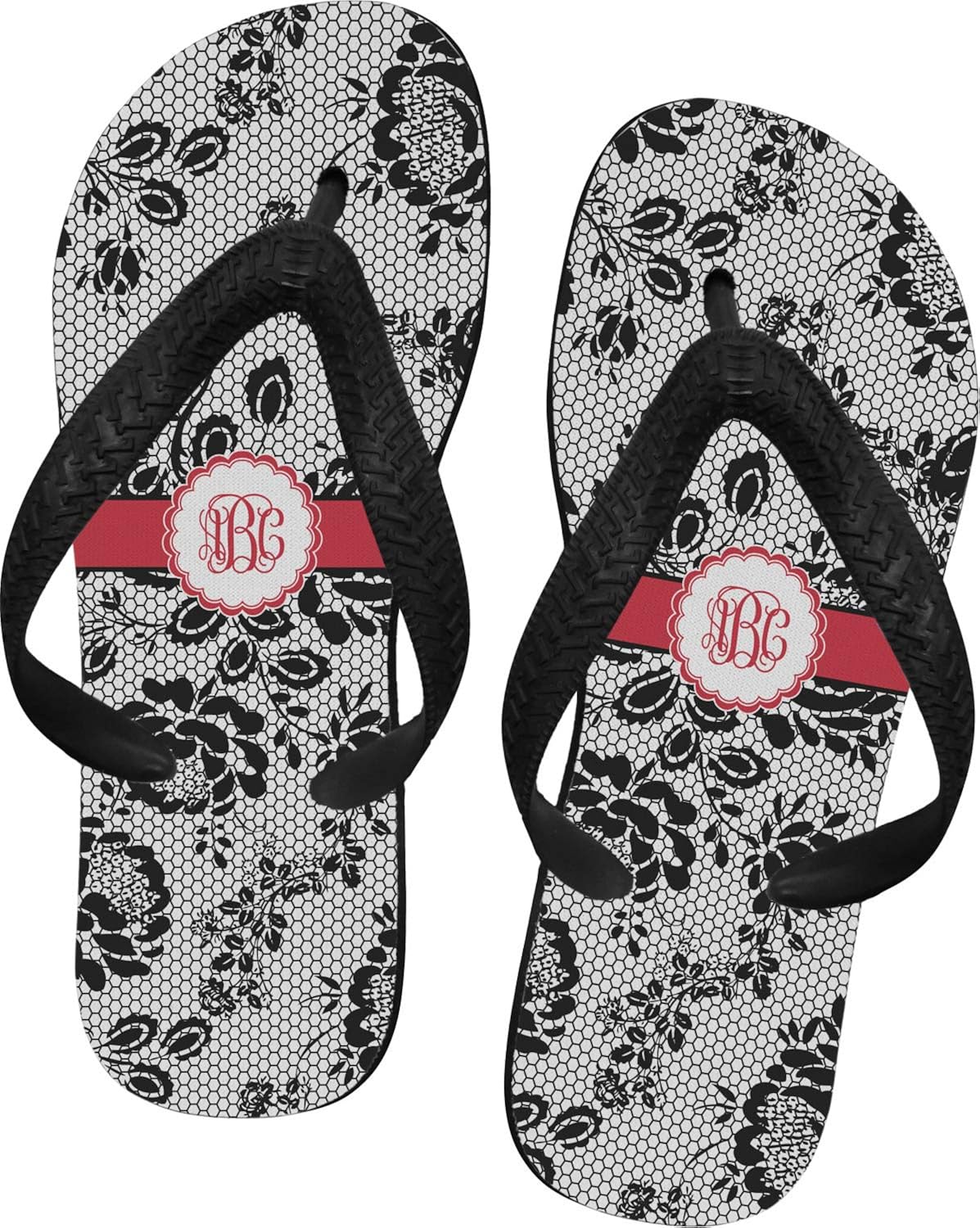 personalized flip flops
