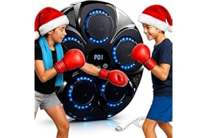 ZEAL'N LIFE 2025 Music Boxing Machine for Adults and Kids, 9 Speeds and 09 Modes Smart Bluetooth Boxing Training Equipment with Gloves Wall Mounted, Workout Punching Machine for Home, Office and Gym