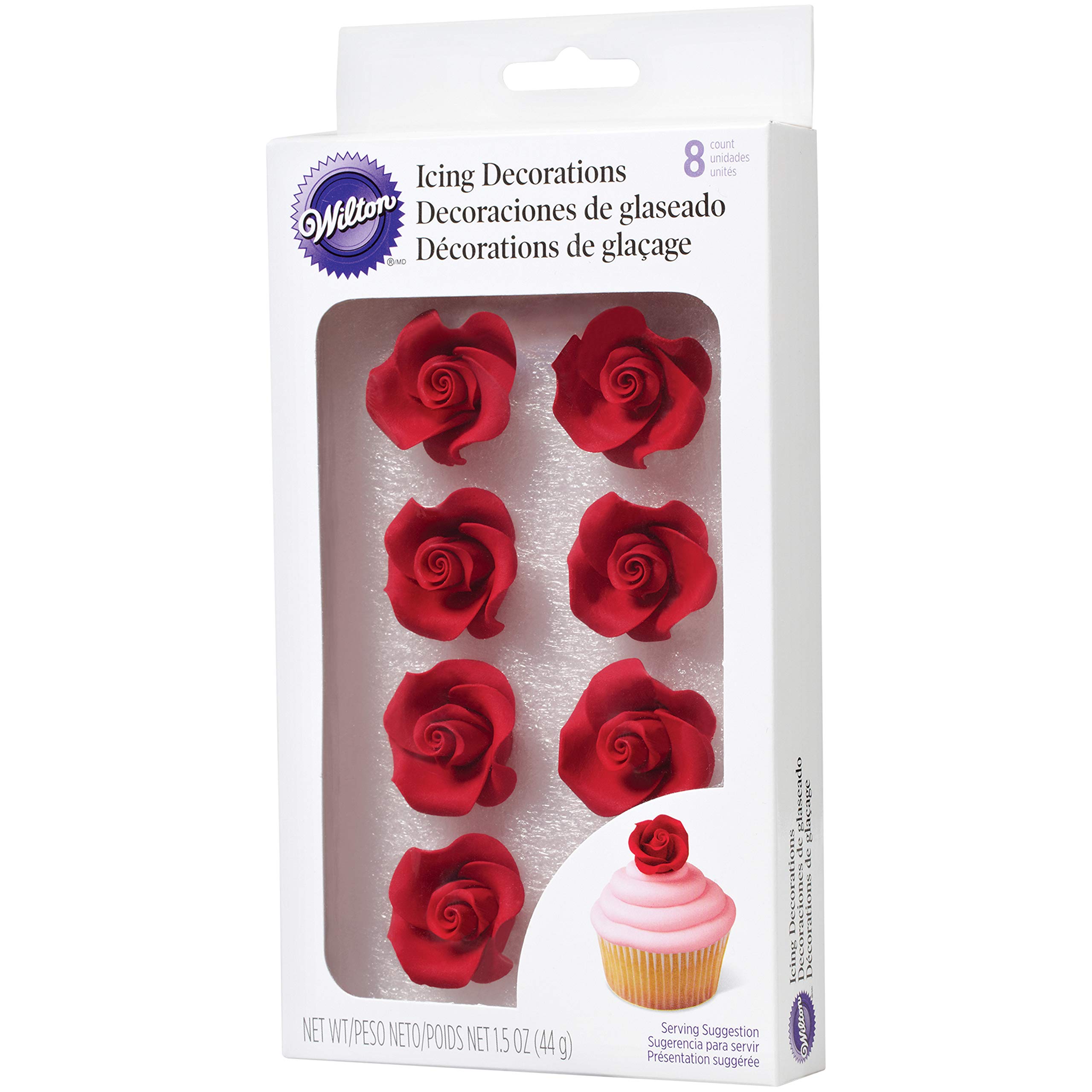 Wilton Rose Shaped Icing Decorations, 8Count Buy Online in Colombia