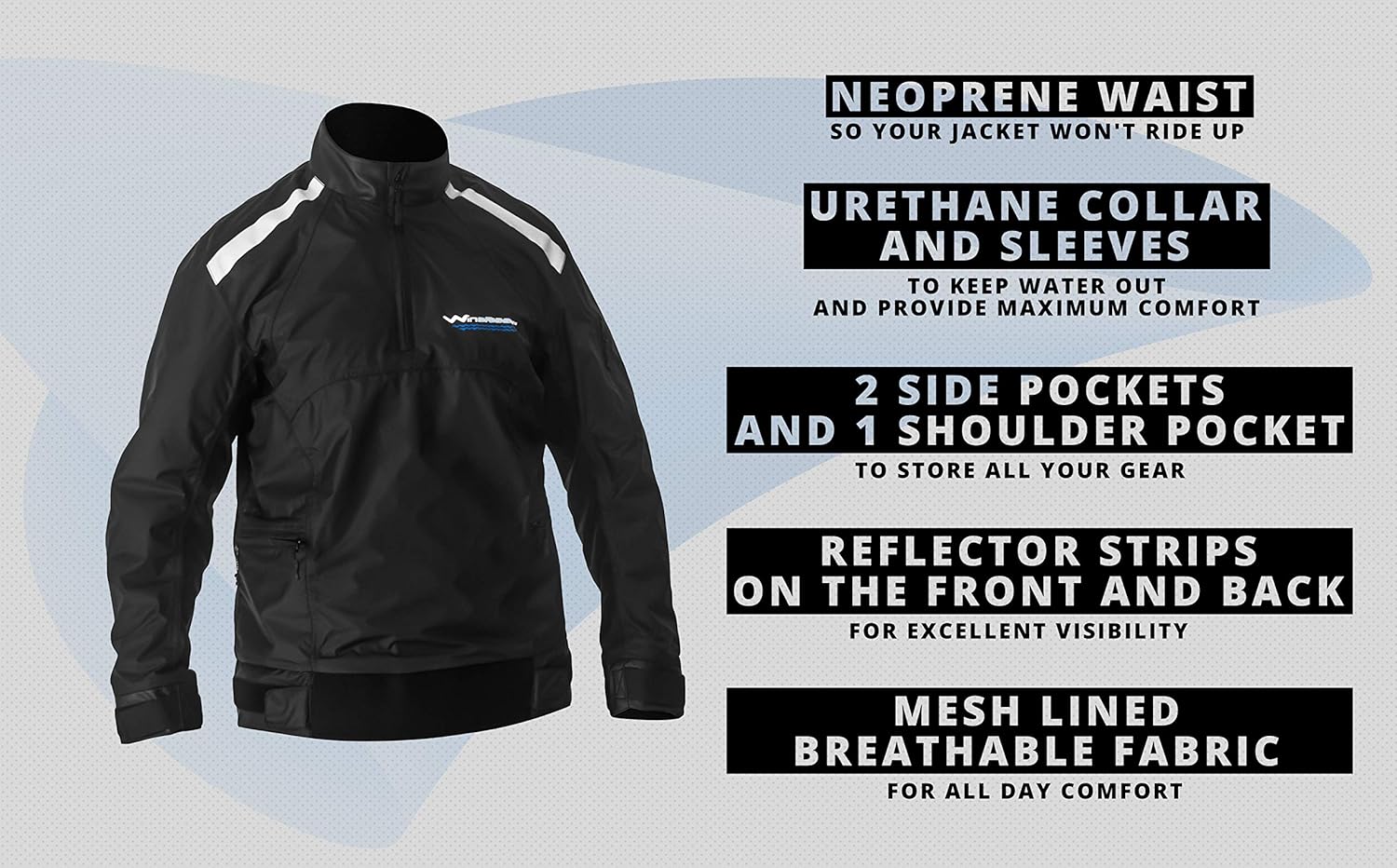 WindRider Racing Spray Top for Sailing, Paddling, Water Sports: Clothing
