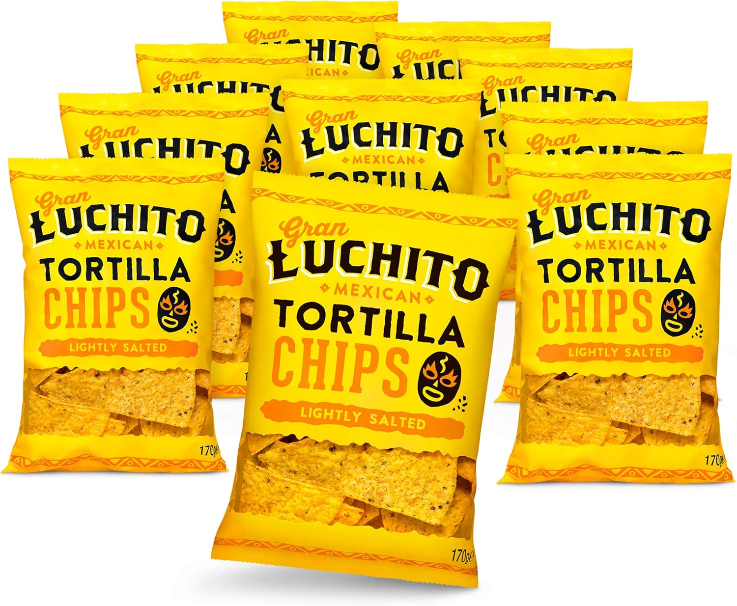 Gran Luchito Tortillas chips de maíz 170g (Caja de 10): Amazon.es: Alimentación y bebidas