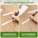 KINGLAKE 100Pcs Plant Labels White Plastic Markers for Outdoor Garden 12x1.3cm view 4