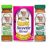 Chef Paul Magic Seasonings Blends Poultry (2 oz), Vegetable (2 oz) and Sweetie Blend (9 oz), Variety Pack of 1 - Ideal for Chicken, Veggie &amp; Dessert Rub - MSG &amp; Gluten Free, Kosher &amp; Halal Certified