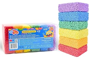 LYRK COLLECTIONS Silly Foam, Creative Modeling Foam Beads, 1-Pack of 6 Primary Colors, Easy Clean Up, Perfect for Preschool and Kids, Arts & Crafts, Sensory Play, STEM, Travel Toy, Holiday Gifts, Non-Toxic (Age 3+)
