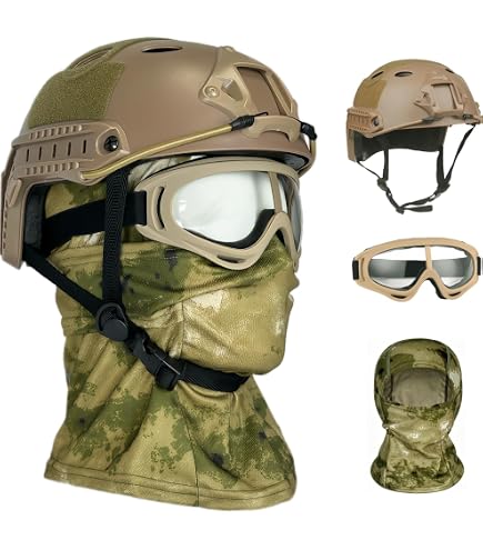 Modern Warrior Tactical M88 ABS Tactical Helmet with Adjustable Chin Strap, Digital Camo, 11-InchL x 10-InchW x 7.5-InchH : Sports & Outdoors