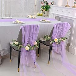 Snowkingdom Lavender Purple Table Runner, 10FT