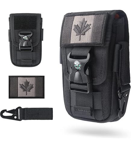 Bvya Tactical Molle Phone Pouch - Water-Resistant Belt Or Backpack Bag For Phones 4.7" To 6.9"
