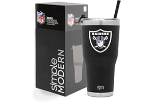 Simple Modern Officially Licensed NFL Tumbler with Flip Lid and Straw Insulated Stainless Steel Cup | Cruiser Collection | 30oz