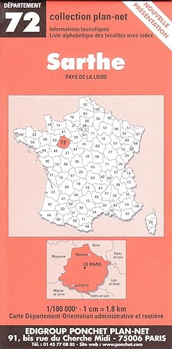 Download Carte routière : Sarthe PDF