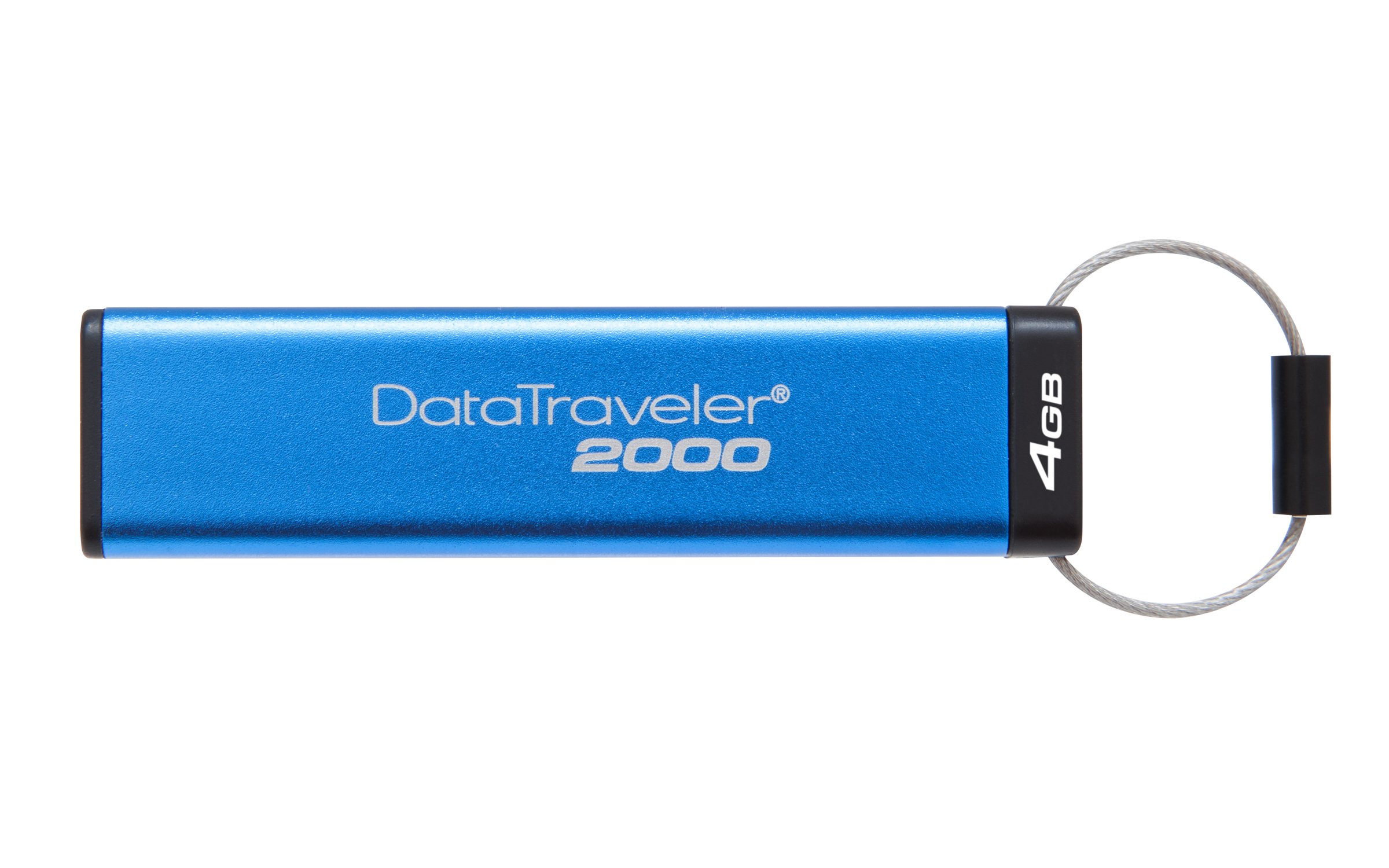Kingston Technology DT2000/4 GB Data Traveler 2000 Encrypted USB 3.0 with Keypad, Blue