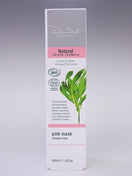 Amazon L Elan Vital フランスの化粧品成分大賞を受賞 世界基準のエコサート コスメビオをダブルで認証所得 オーガニック ピンクマスク 黄金の海藻エキス配合 50ml Lelan Vital フェイスパック 通販