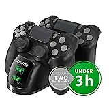 PS4 Controller Gaming Caricabatteria,Stazione di Ricarica con Indicatore LED, Ca