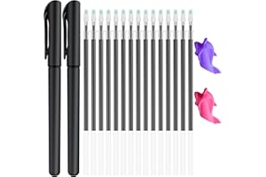 WANFRES 25pcs Magic Pen Refills, Magic grooved Writing Practice for Kids Special Disappearing Ink Pen, Suitable for Beginners to Practice Handwriting, Disappearing Ink Handwriting Book Magic Pen.